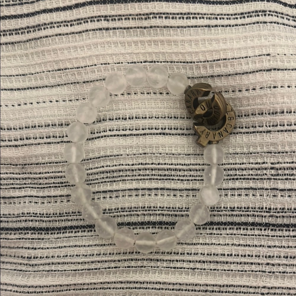 Clear quartz crystal bracelet